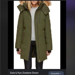 Soia and Kyo down parka - Size XL/L- Green